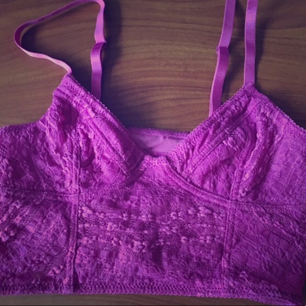 EUC Free People Fuchsia Bralette  XS